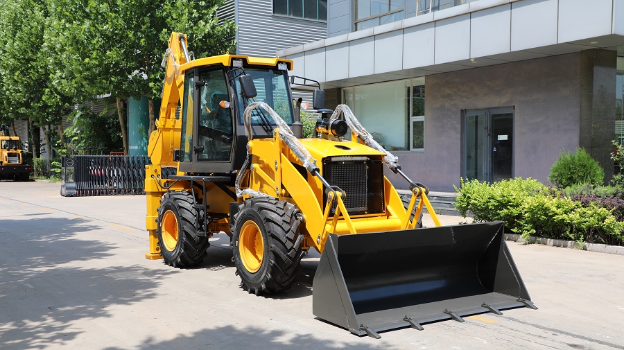 Cargadora retroexcavadora de servicio pesado SAAO WZ30-25C | Capacidad de elevación de 2,5 toneladas y cucharón de 1,3 m³