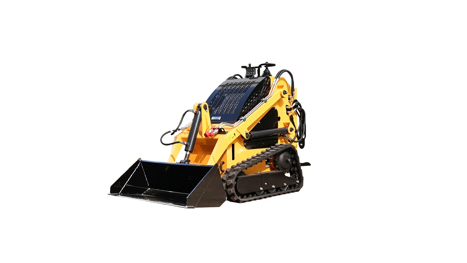 Cargadora de orugas compacta SMH-T360 | Orugas de goma de baja presión sobre el suelo