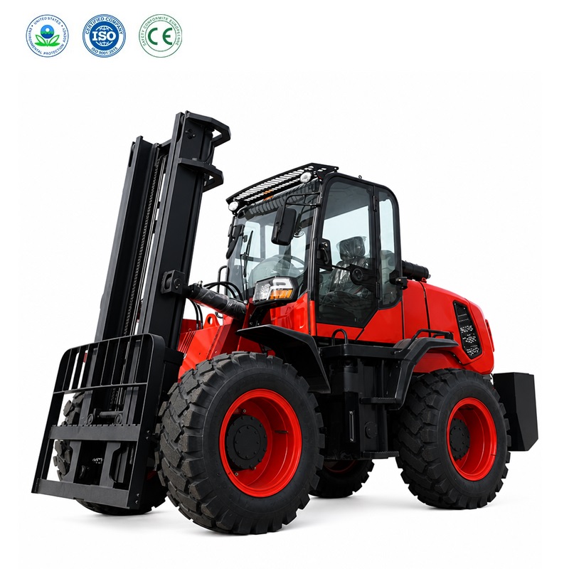 Carretilla elevadora todo terreno 4WD de 5 toneladas