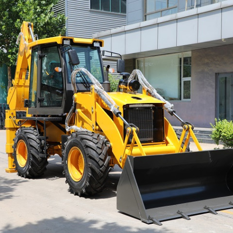 Cargadora retroexcavadora de servicio pesado SAAO WZ30-25C | Capacidad de elevación de 2,5 toneladas y cucharón de 1,3 m³
