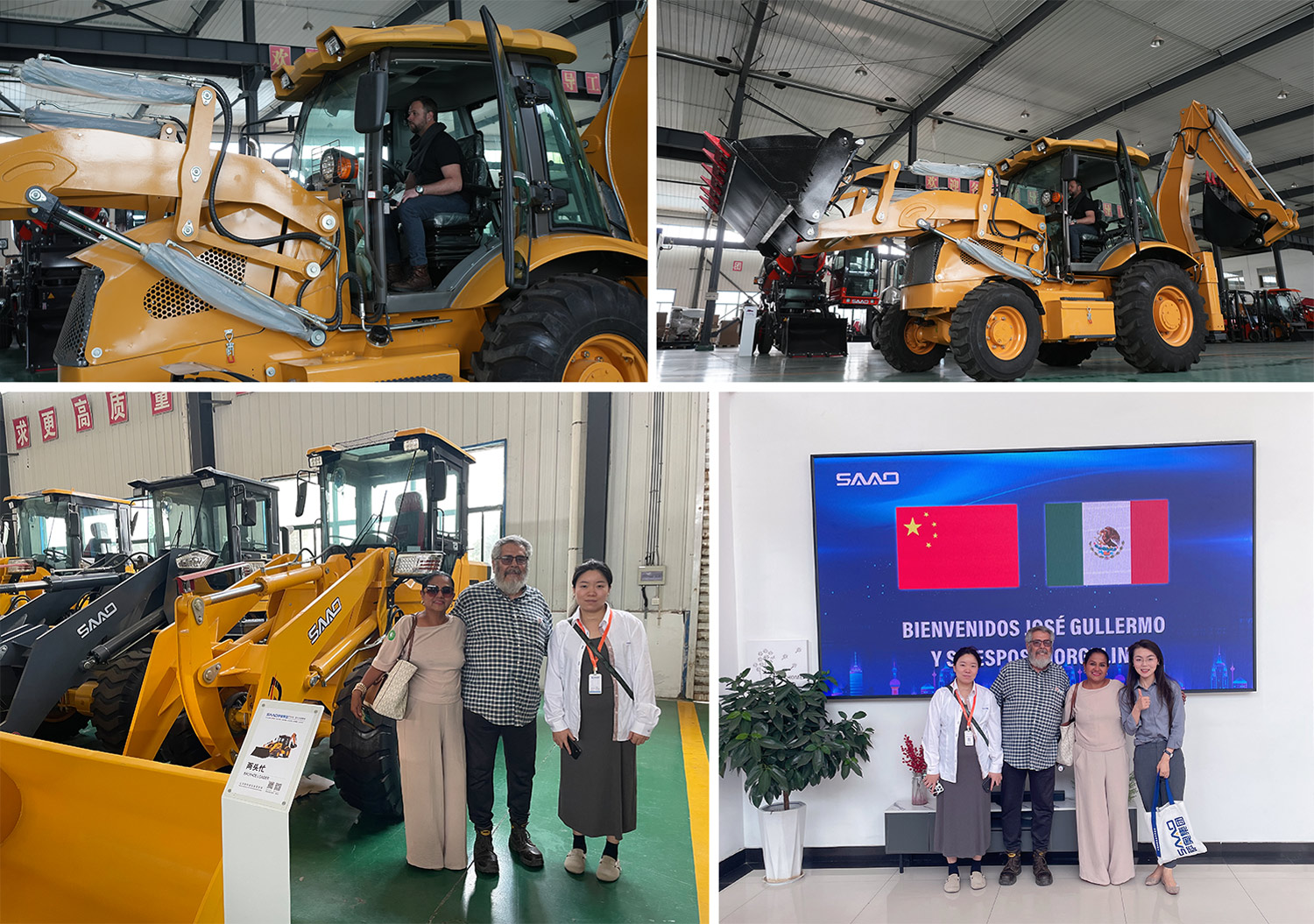 Visitas a clientes y recepción en fábrica